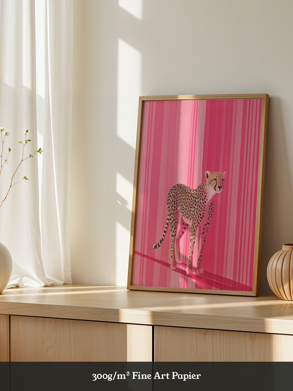Gepard Pink Streifenmuster