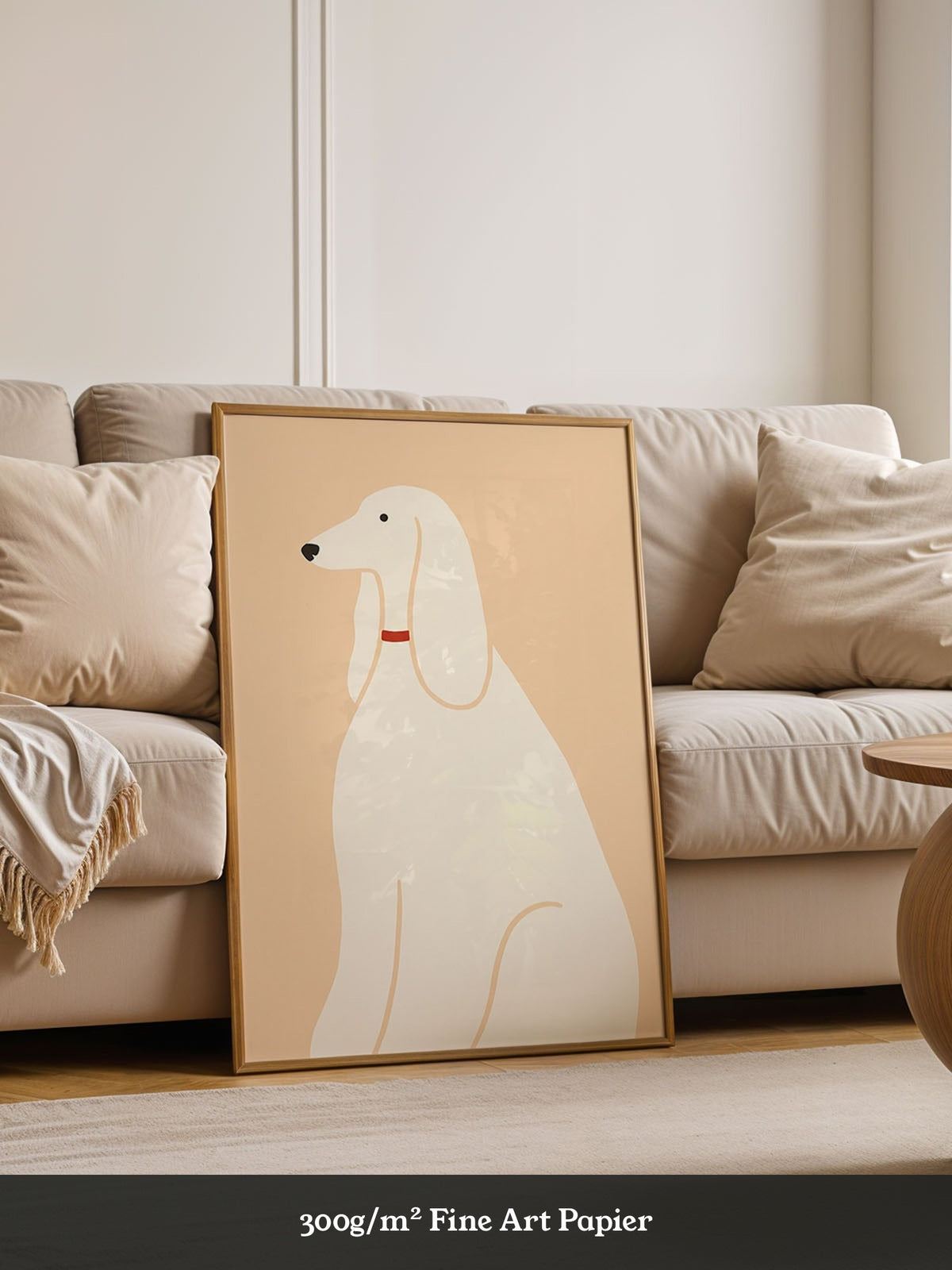 Eleganter Hund minimalistisch