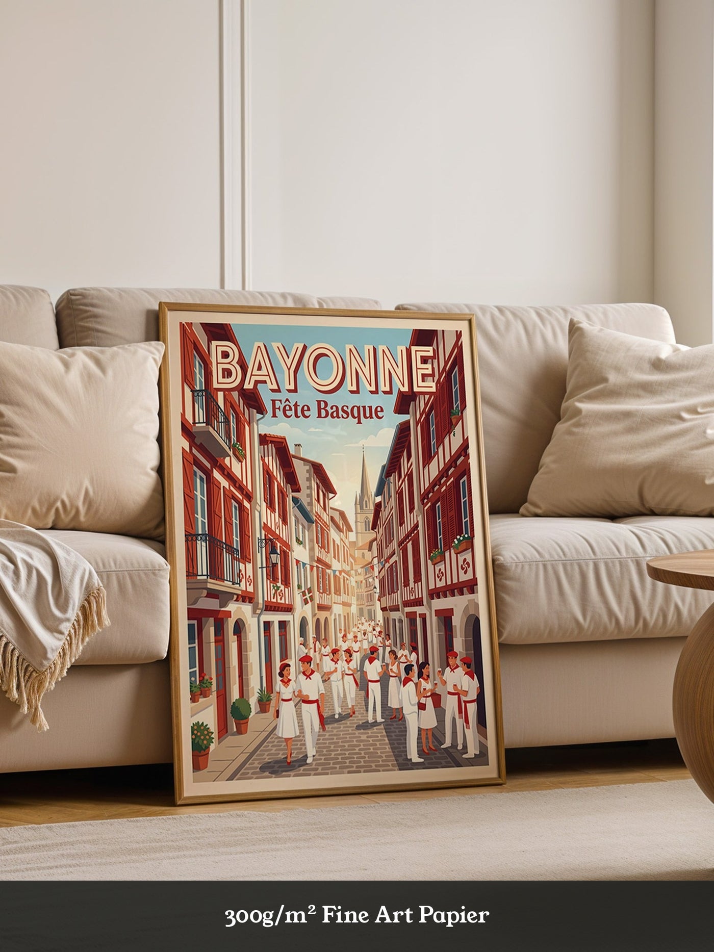 Bayonne Festmalerei retro