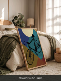 Fahrrad geometrisch bunt