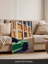 Sportwagen Grün Illustration