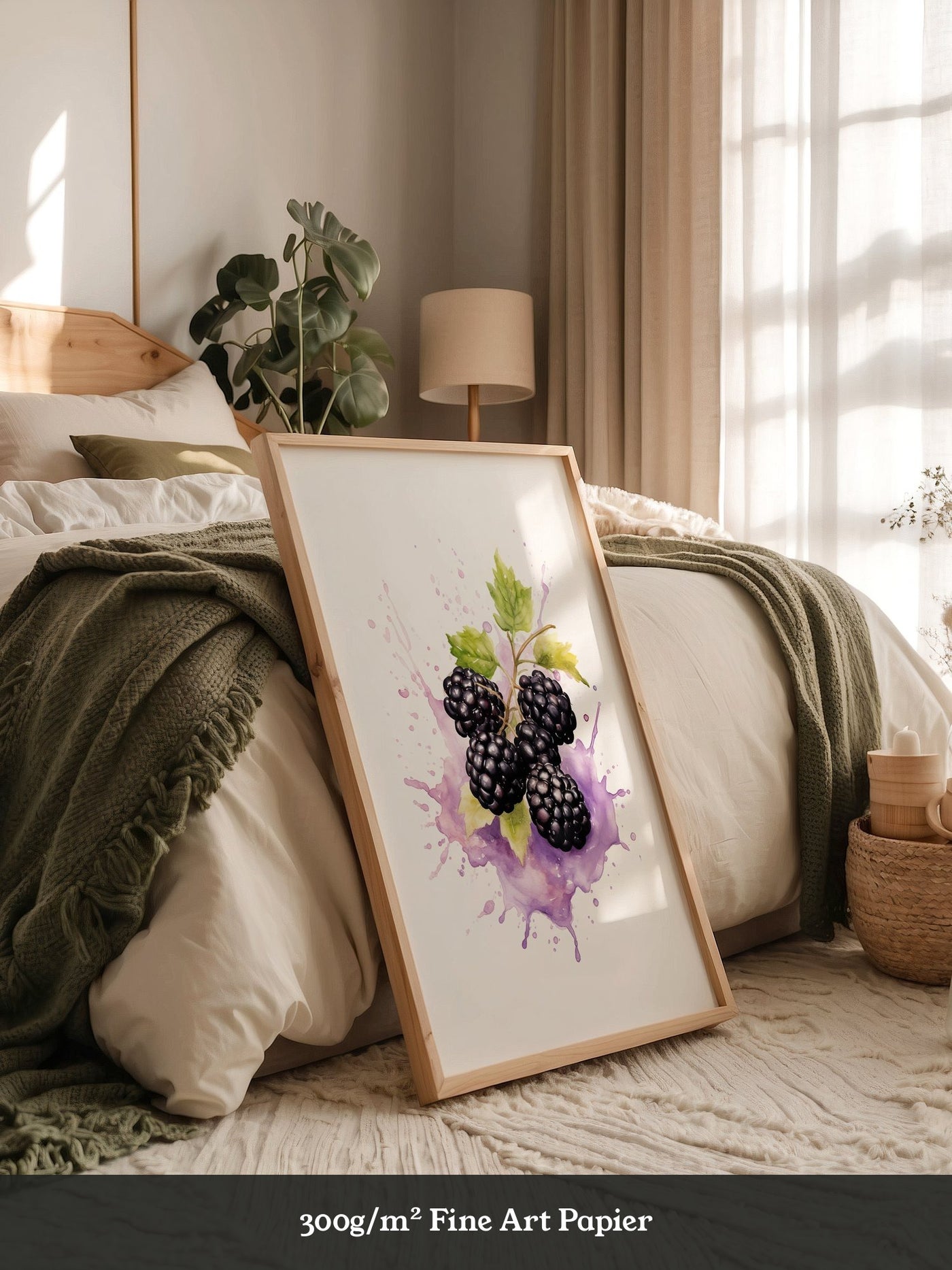 Brombeeren Aquarell Spritzer