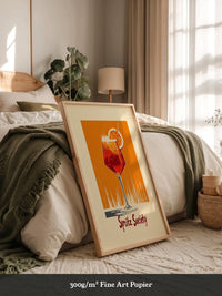 Aperol Spritz Glas Orange Vintage