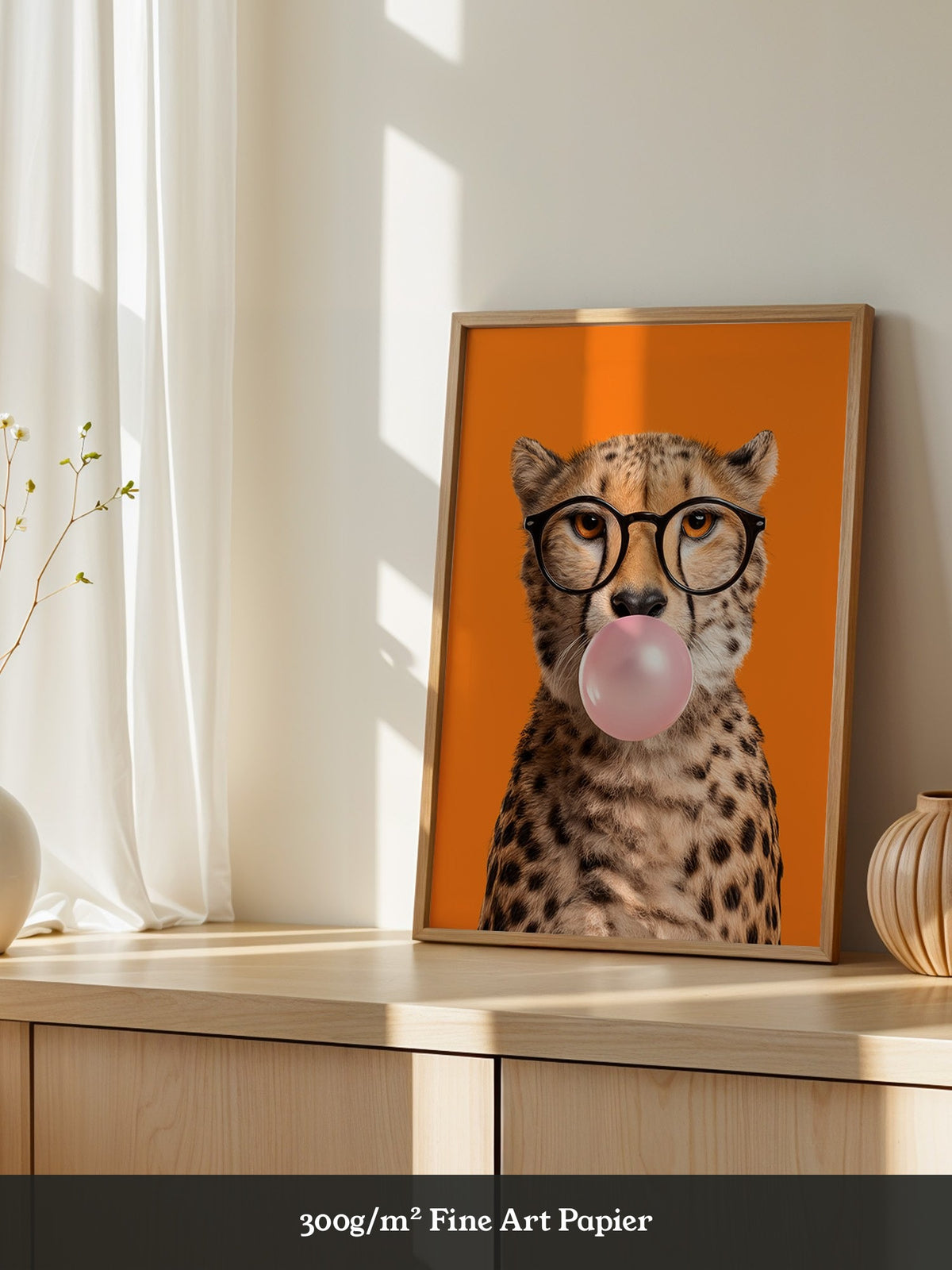 Gepard Brille Kaugummi Pop Art