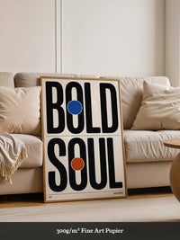 Bold Typografie Kreise Farbakzent