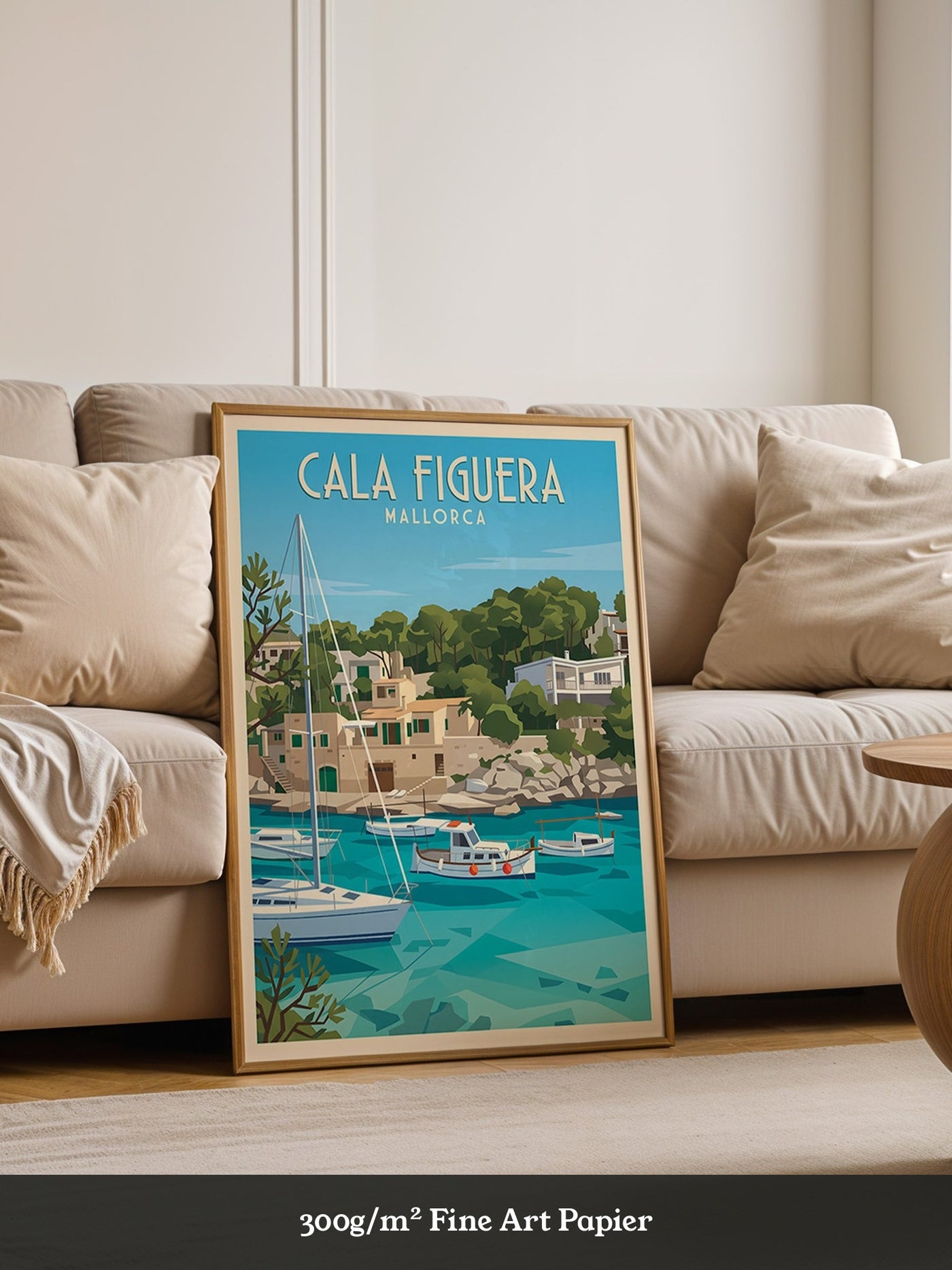 Cala Figuera Hafen Retro-Stil