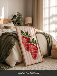 Erdbeeren gestreift Vintage
