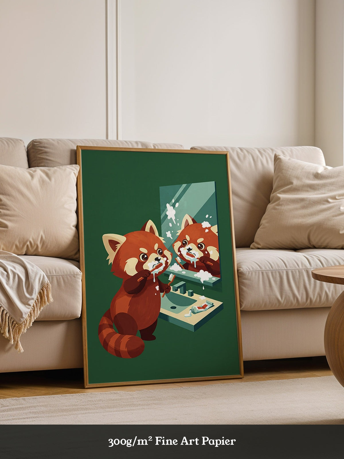 Roter Panda Zahnpastaspaß