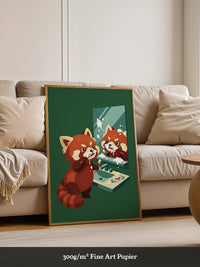 Roter Panda Zahnpastaspaß