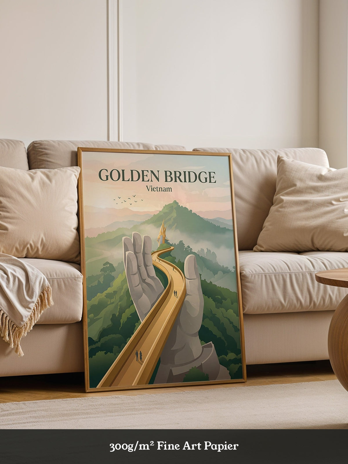 Goldene Brücke Vietnam Mystisch