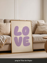 Love Typografie Lila