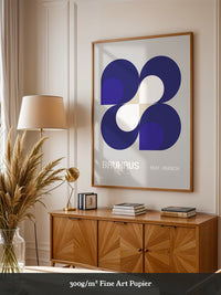 Geometrie Blau Modern