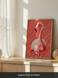 Flamingo Rot Illustration