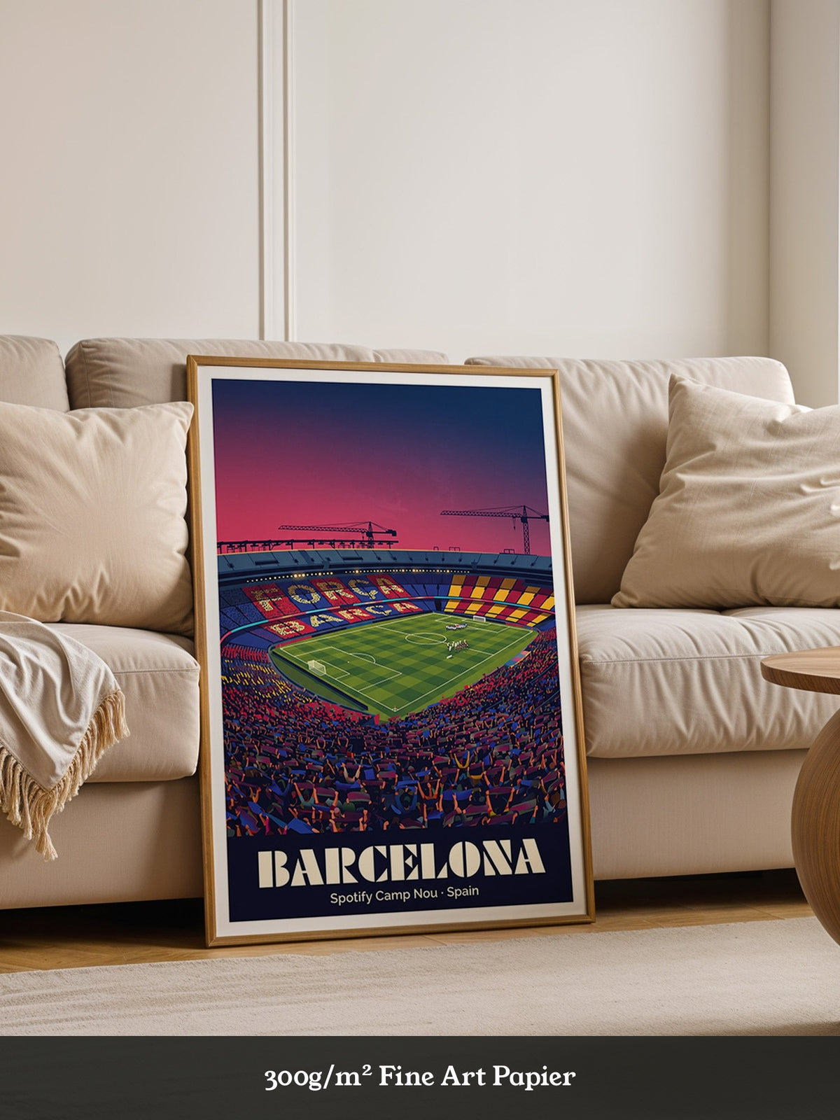 Camp Nou Abenddämmerung Szenerie