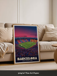 Camp Nou Abenddämmerung Szenerie