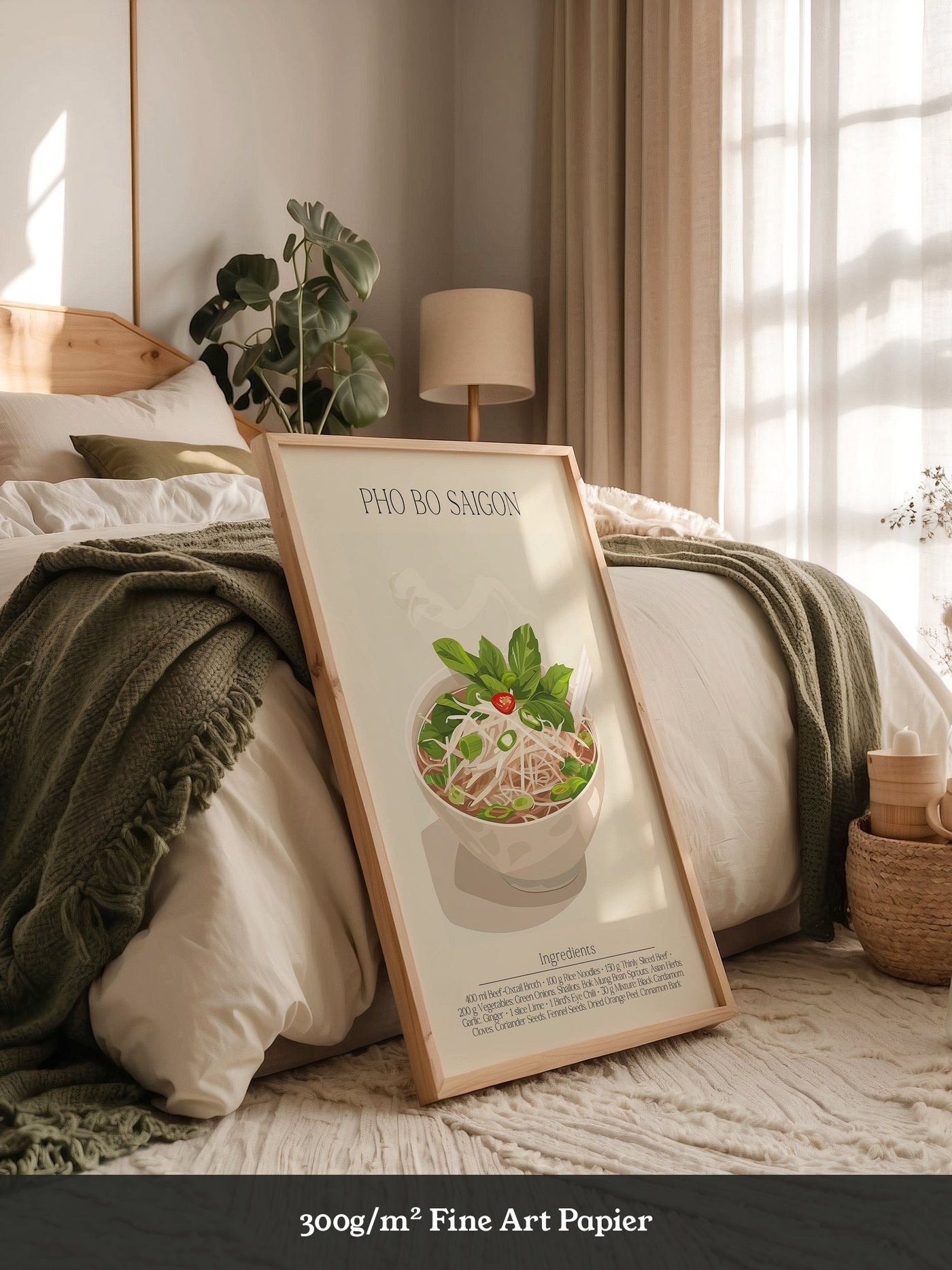Pho Bo Kräuter Illustration