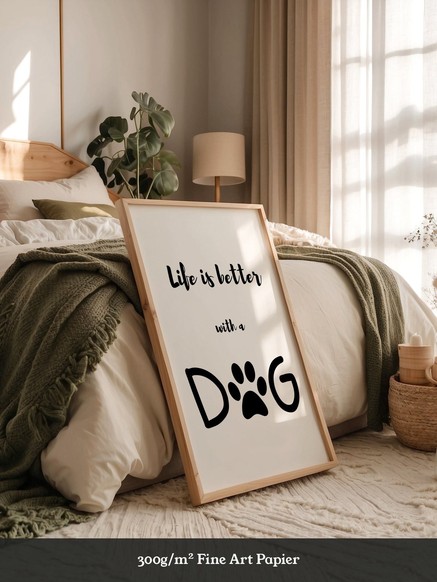 Hunde-Pfote Typografie Modern