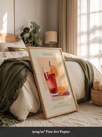 Sangria Glas pastellfarben