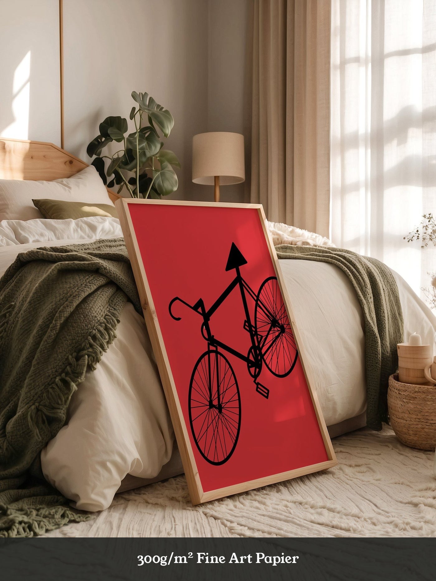 Fahrrad Grafik rot-schwarz