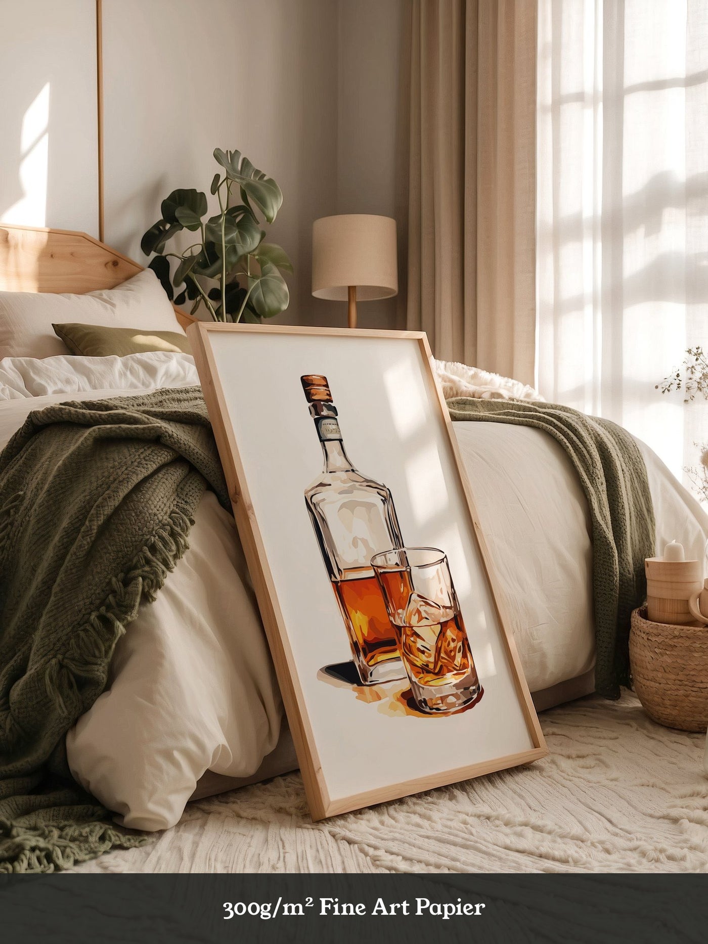 Whiskeyflasche Grafik Retro