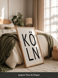Köln Typografie modern