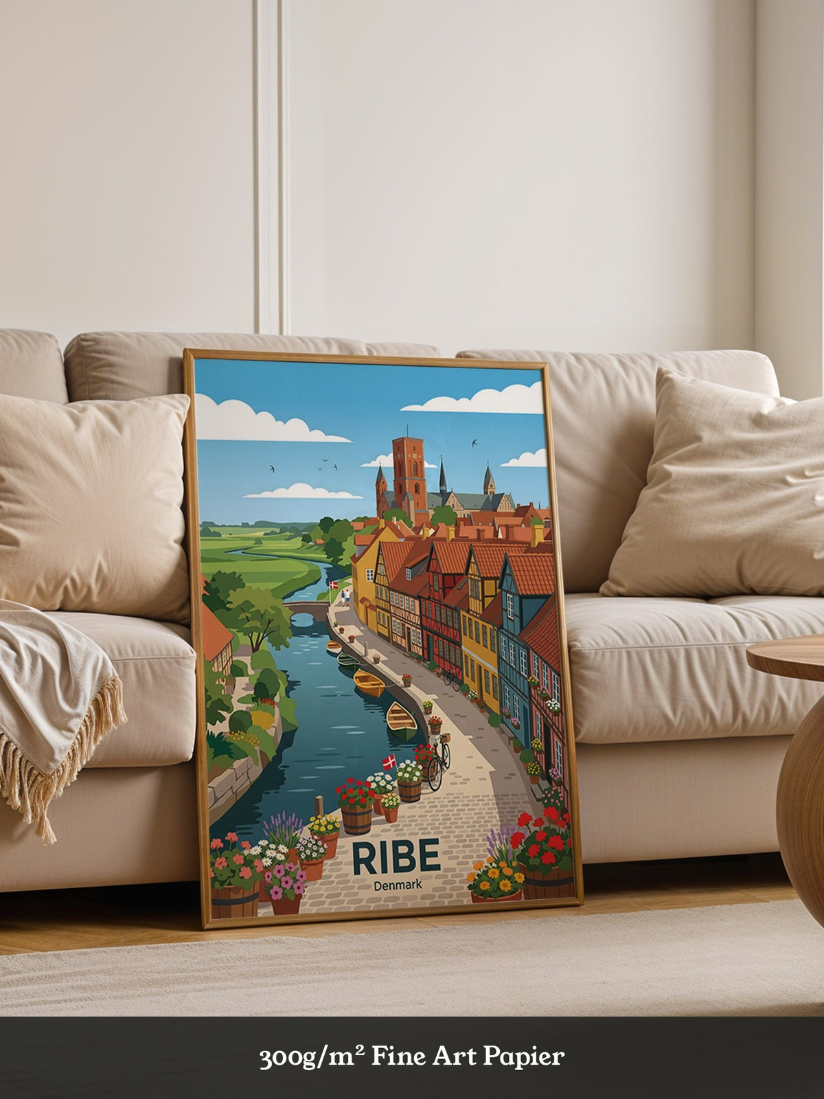 Ribe Dänemark Bunte Fachwerkhäuser