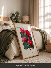 Rote Kamelien Aquarell Stil
