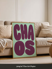 Chill Vibes Poster Minze