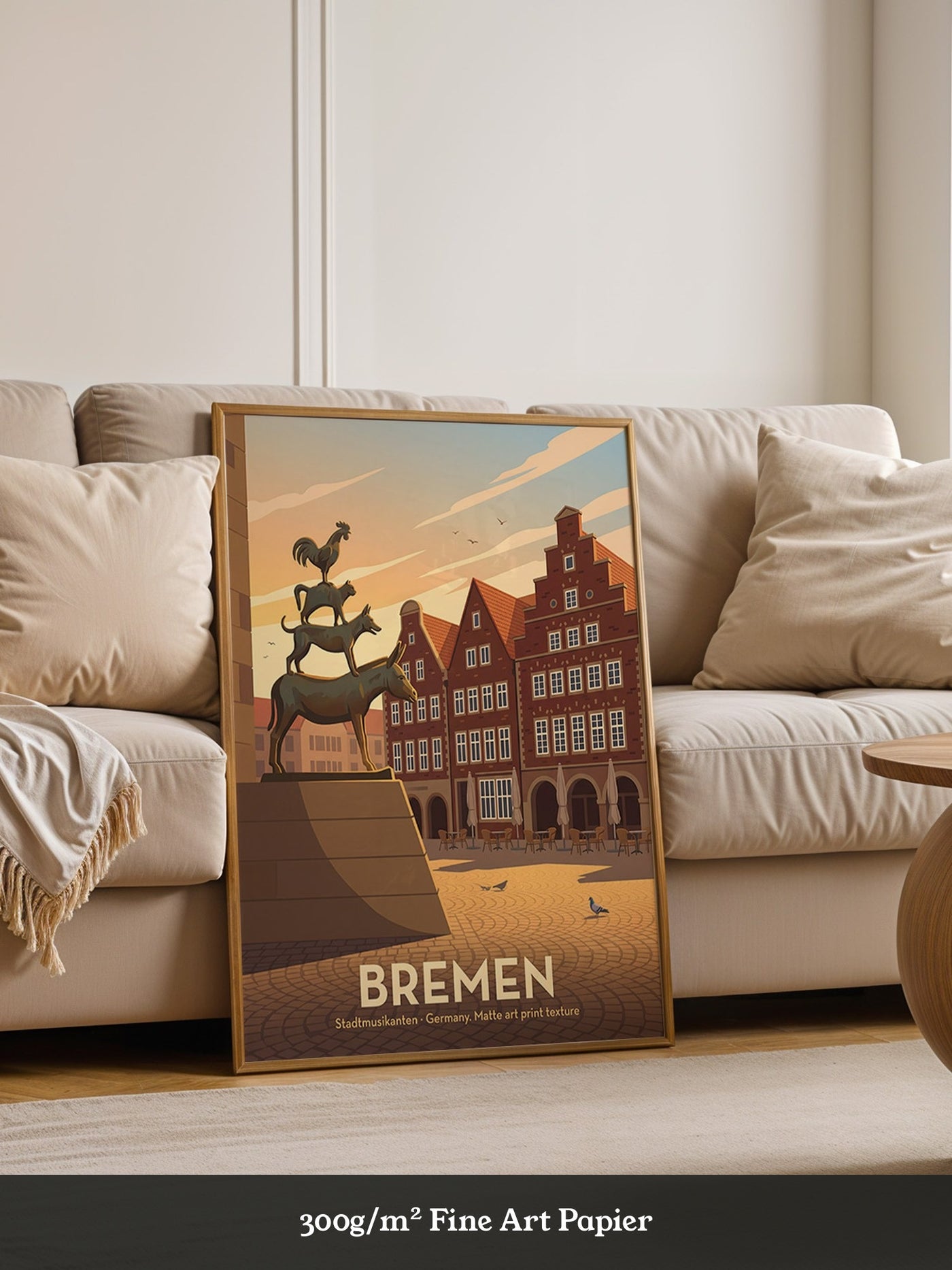 Bremer Stadtmusikanten Abendszene