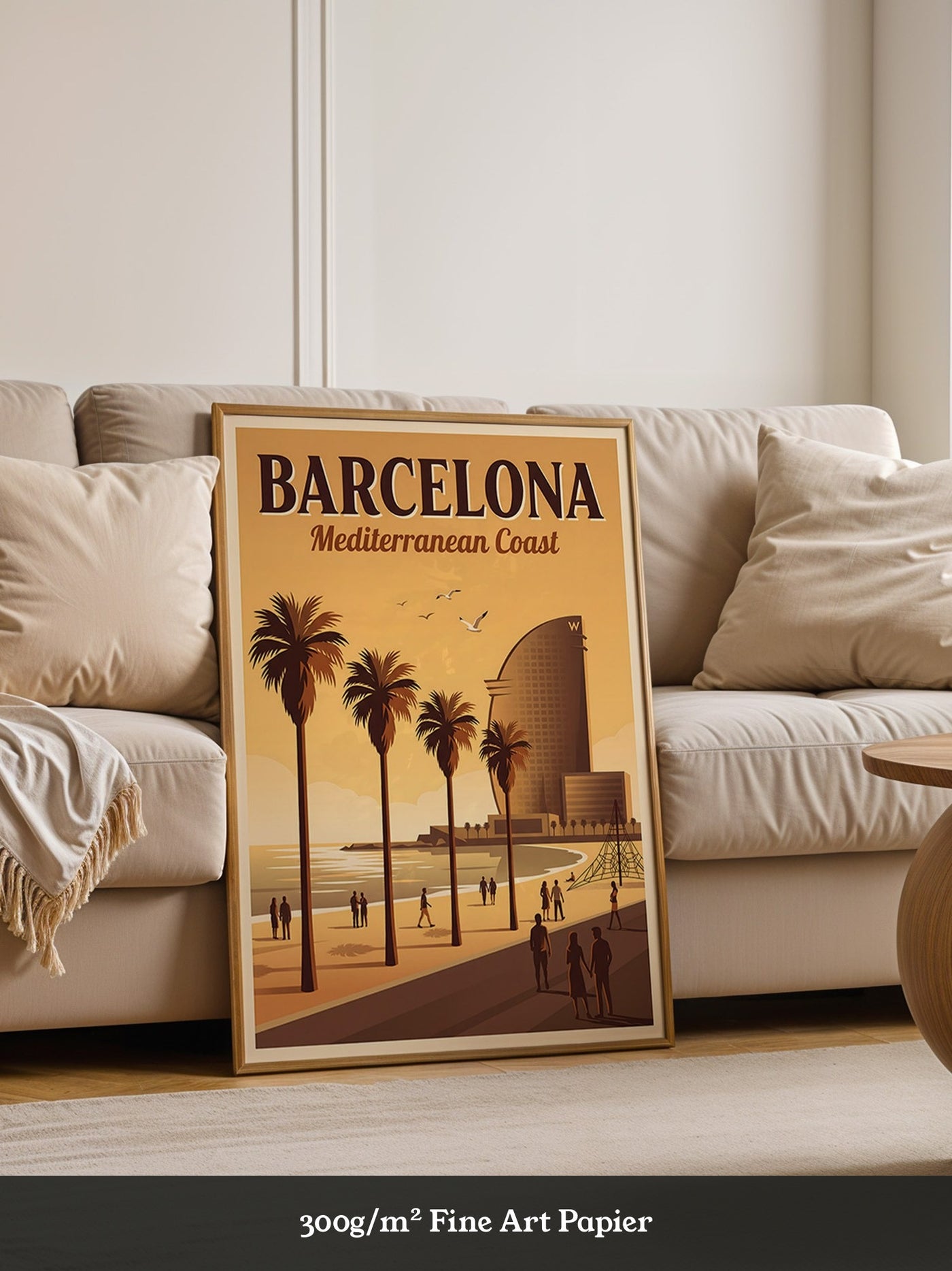 Barcelona Küste Vintage Stil