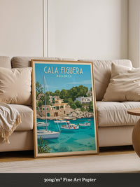 Cala Figuera Bootshafen Retro