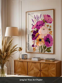 Bunte Blumen Strauß Paris
