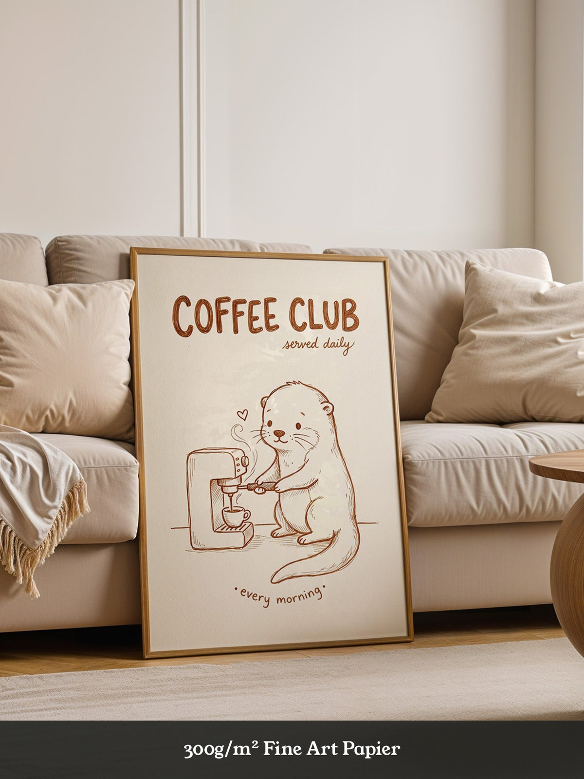 Otter Kaffeezubereitung Herzchen
