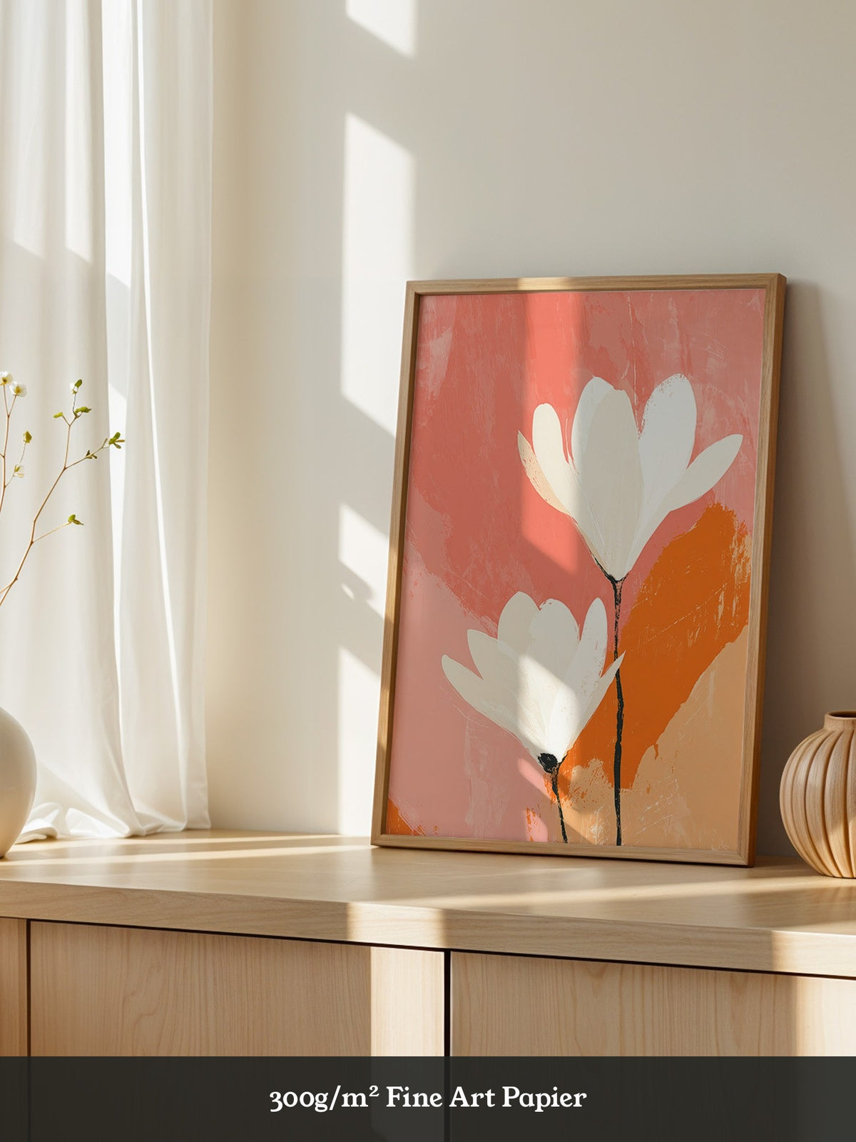 Blüten Rosa Orange Abstrakt