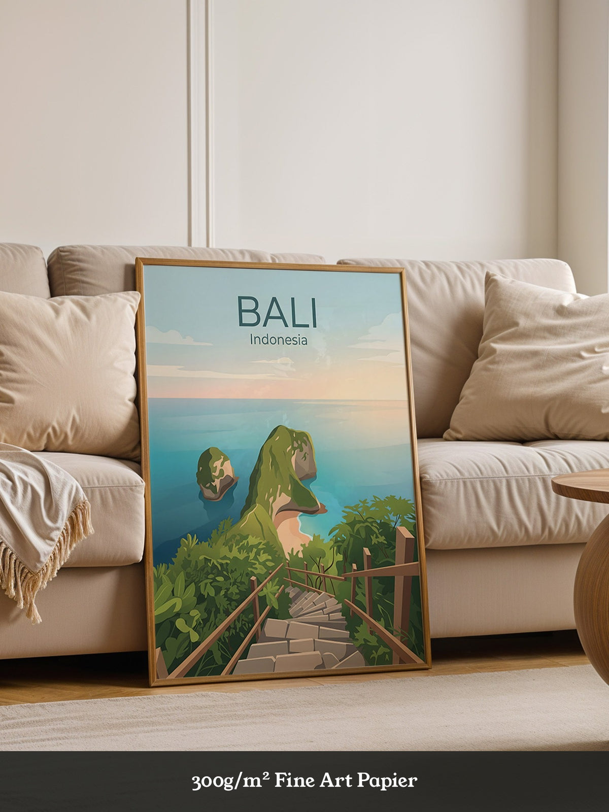 Bali Meerblick Treppenabstieg