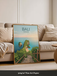 Bali Meerblick Treppenabstieg