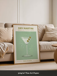 Martiniglas Oliven Shaken Glanz