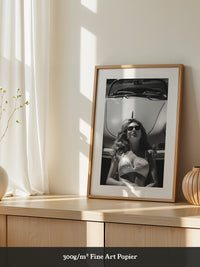 Porsche Frau Sonnenbrille S/W