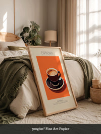 Espressotasse Orange Retro