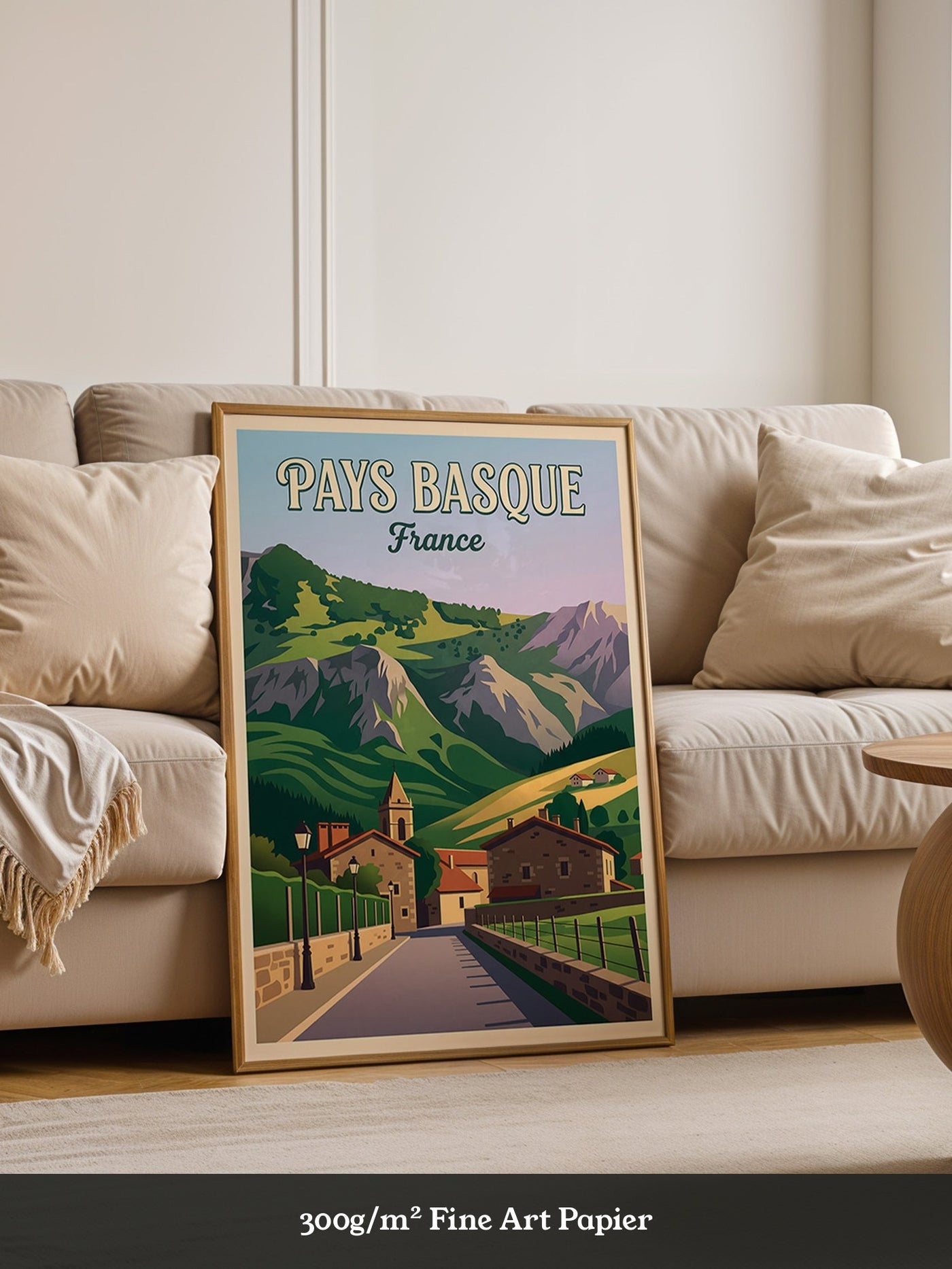 Pays Basque Dorf Retro Stil
