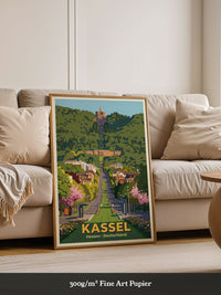 Kassel Schloss Bergpark Illustration