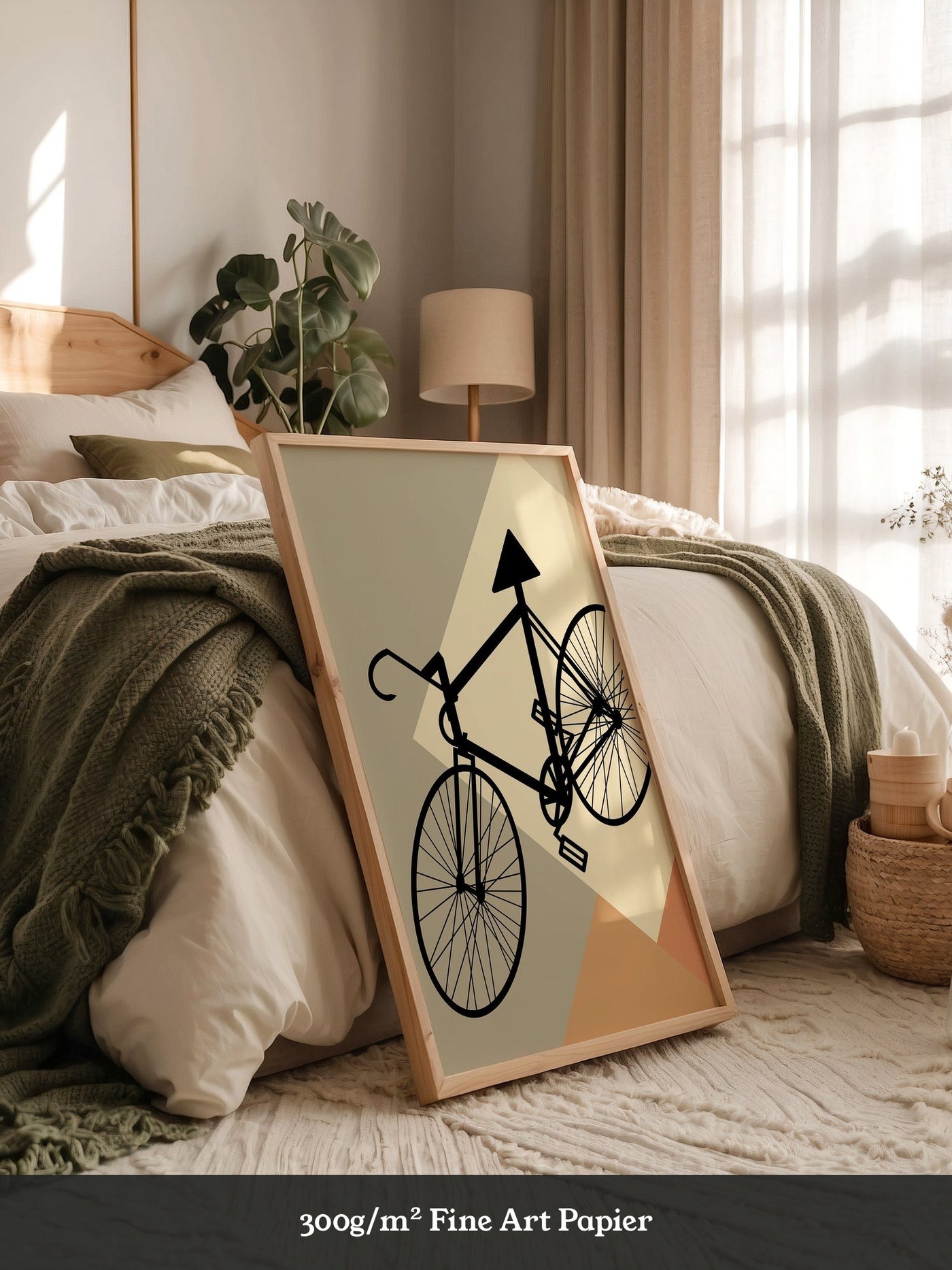 Fahrrad Silhouette geometrisch