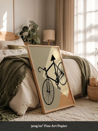 Fahrrad Silhouette geometrisch