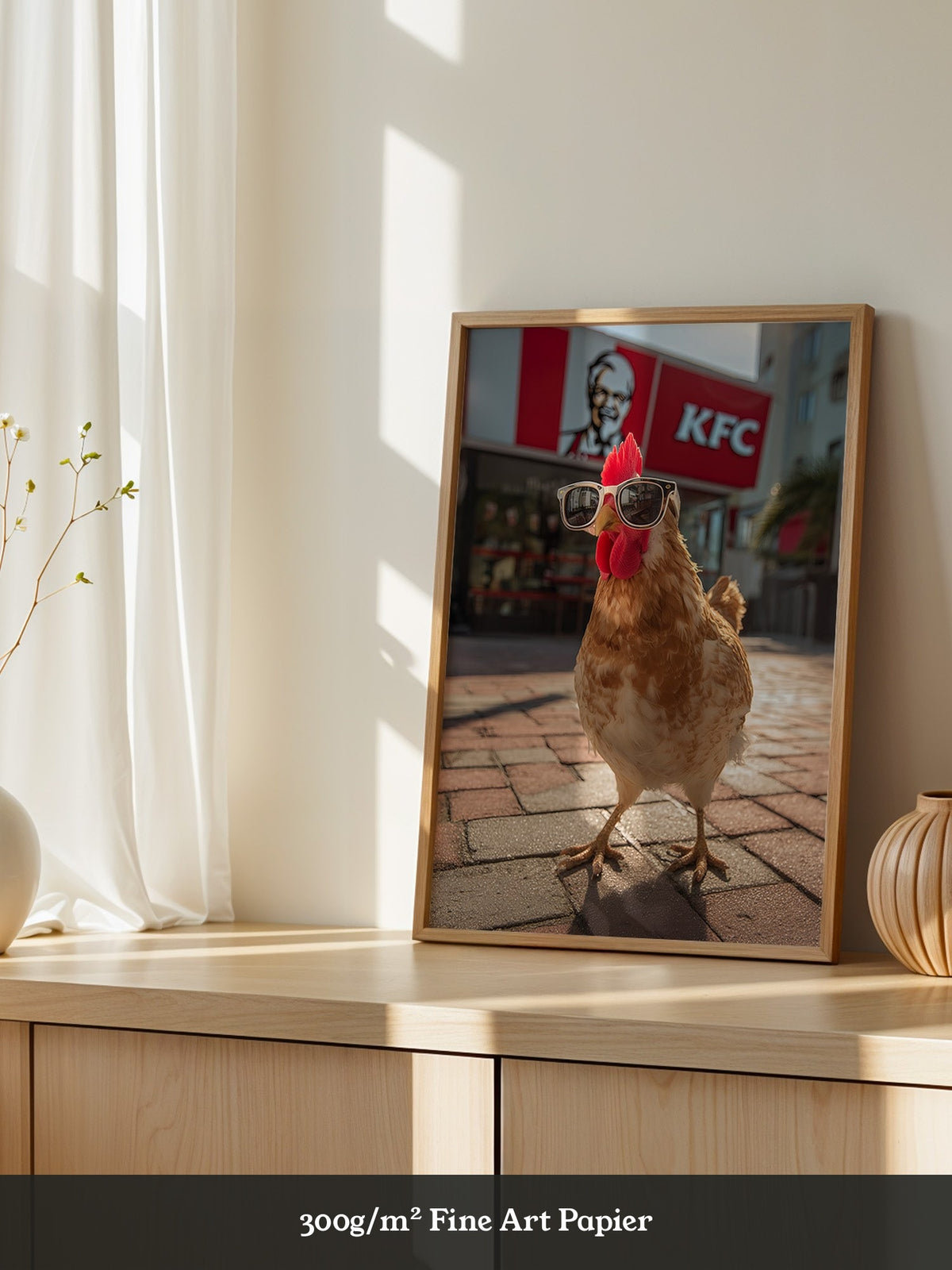 Huhn Sonnenbrille Retro Flair