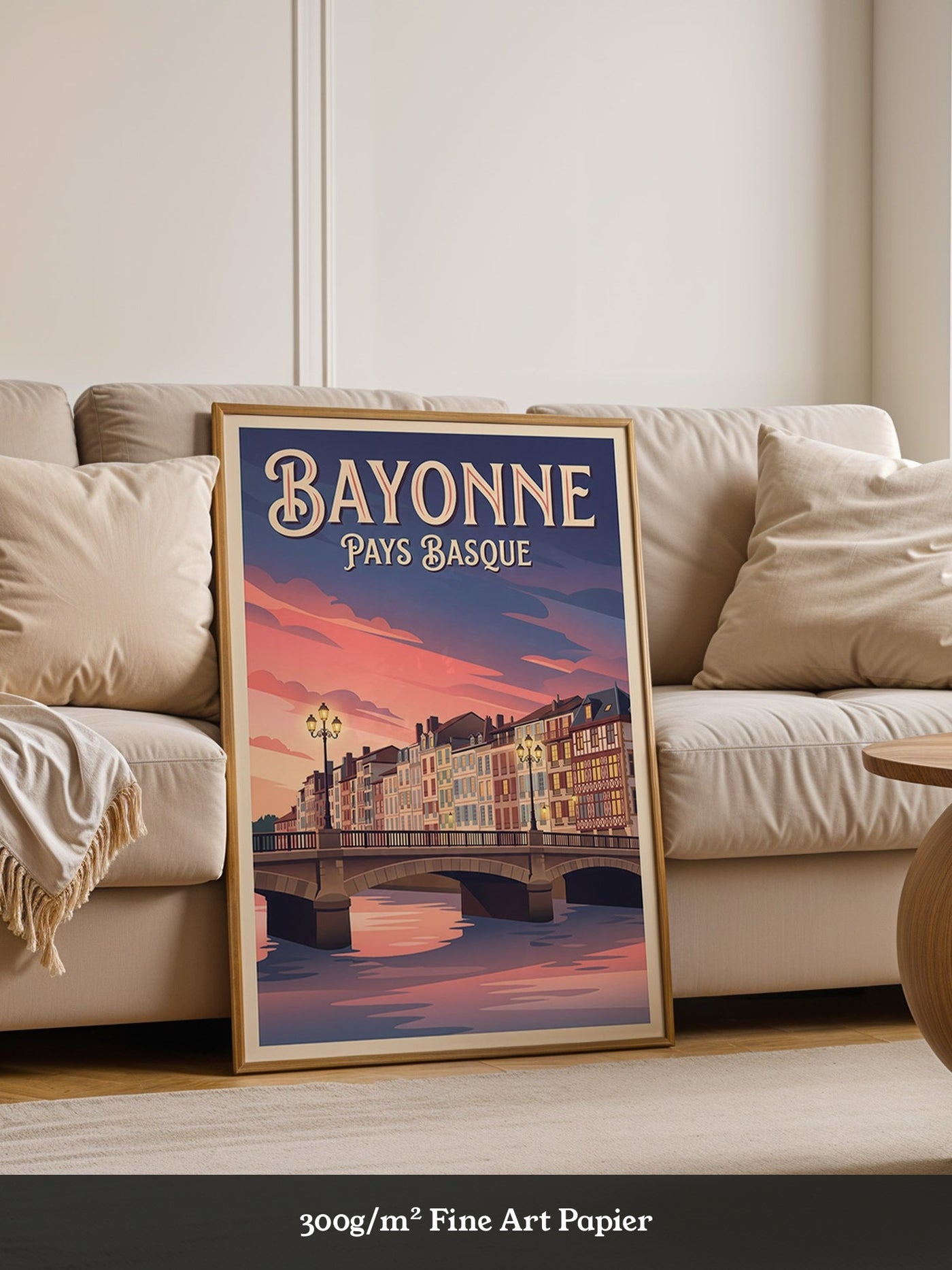 Bayonne Brücke Abenddämmerung