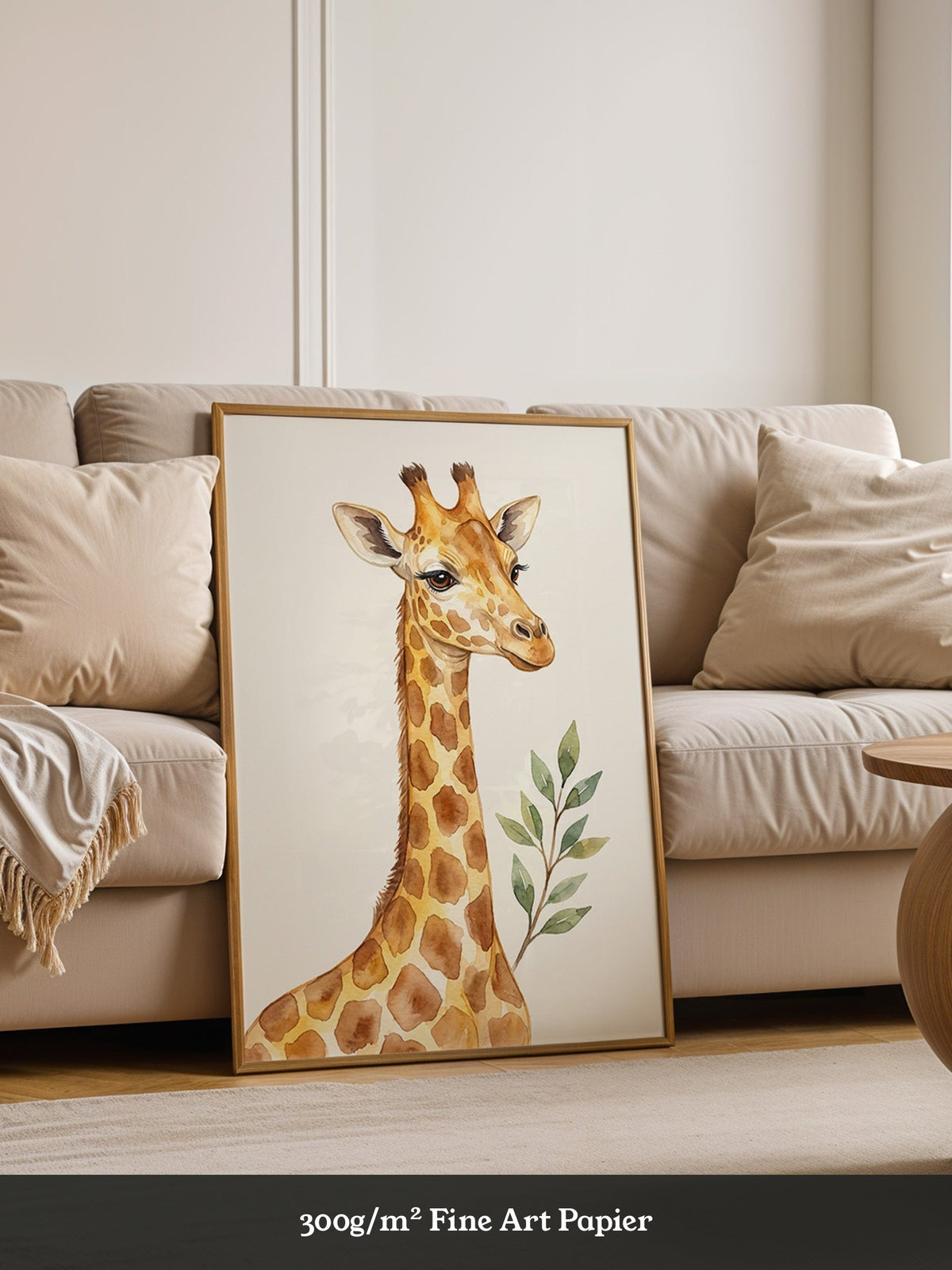 Giraffe Aquarell Sanft