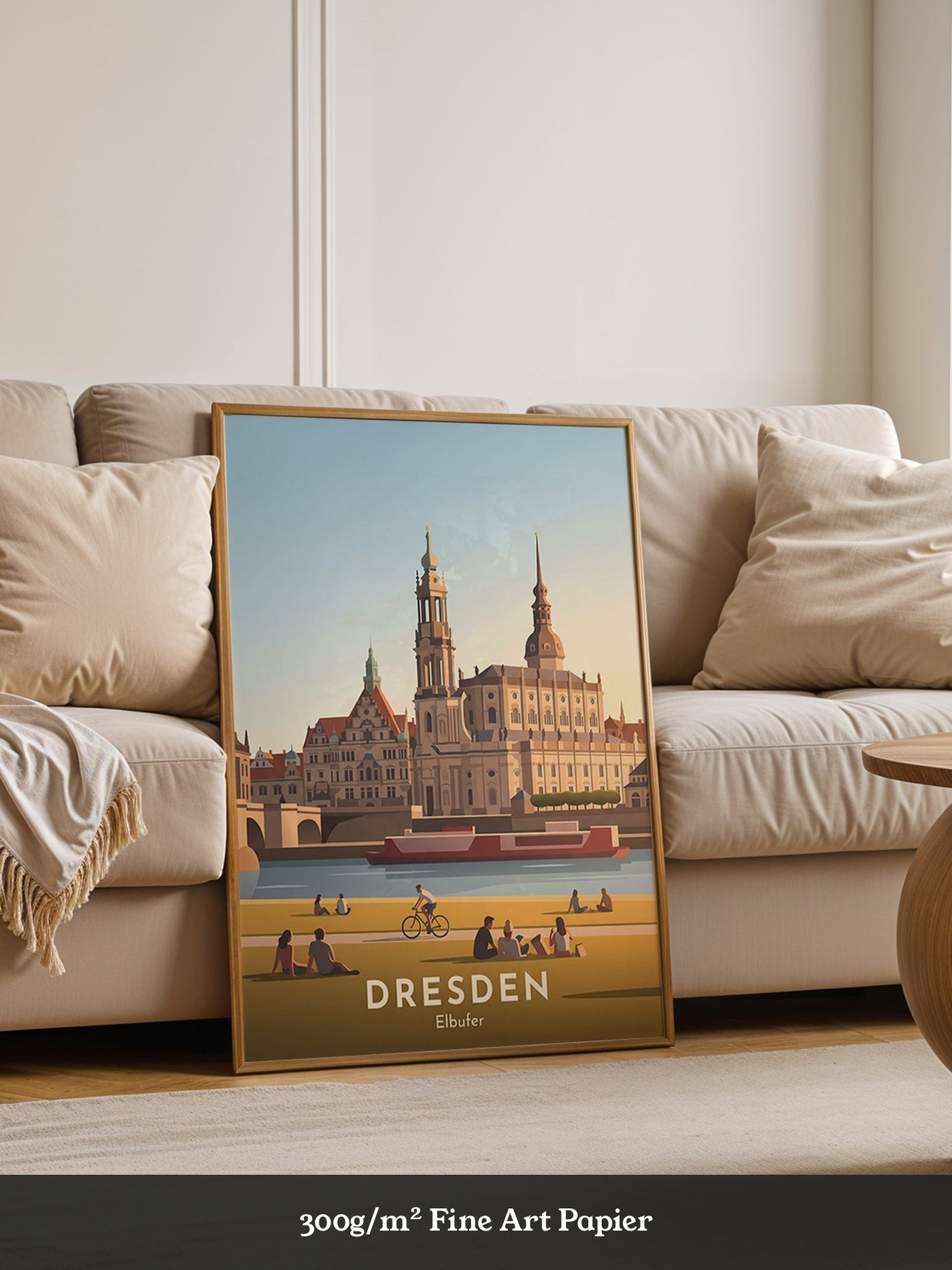 Dresden Elbufer Vintage Stil