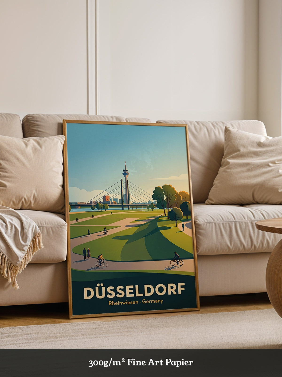 Düsseldorf Skyline Sommerabend