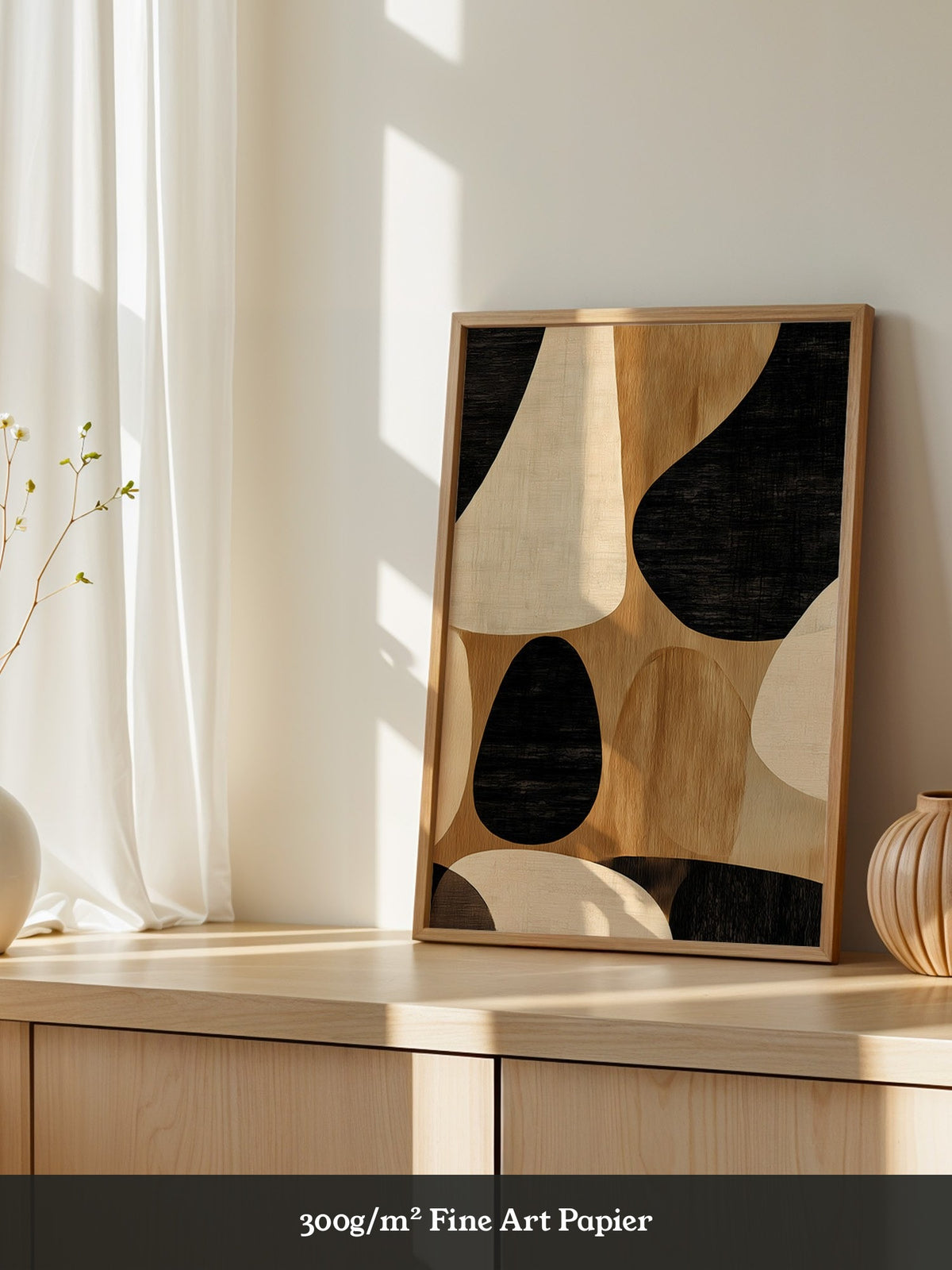 Abstrakte Formen Holzoptik
