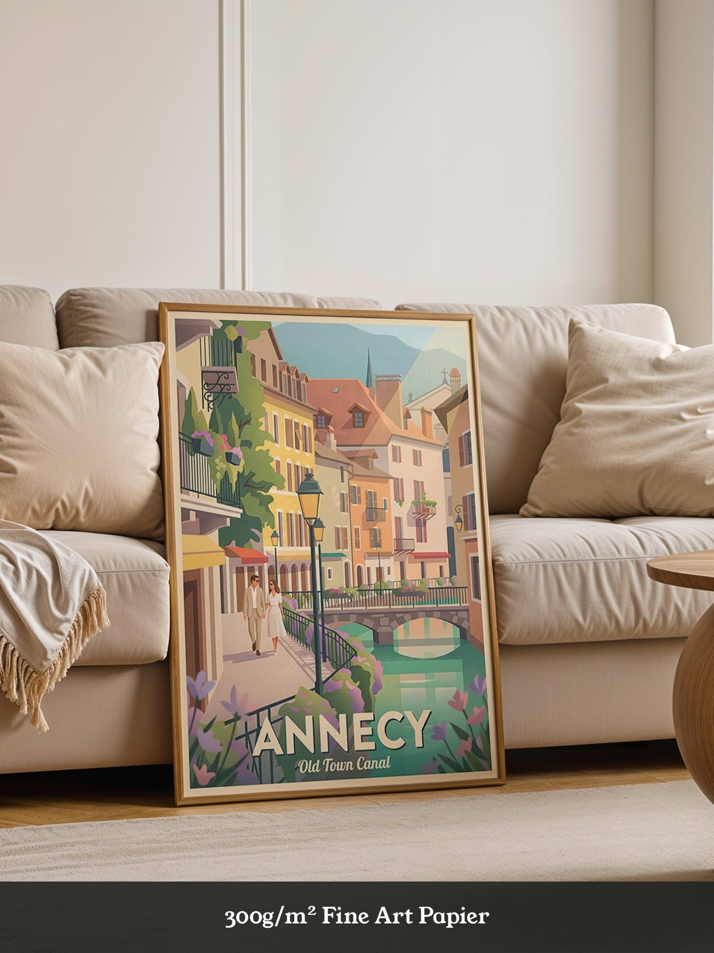 Annecy Altstadtpastell Canal